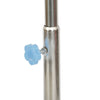 Stainless Steel Mobile Tray Trolley Adjustable Height Medical Salon Trolley Cart