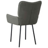 Dining Chairs 2 Pcs Dark Grey Velvet