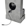 Garden Water Feature Solar Power Outdoor Tiered Pot Cascading Fountain Landscape