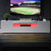 200cm High Gloss White TV Unit Stand Cabinet with RGB LED Living Room Furniture