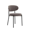 Dusk Mia Taupe Matte Velvet Set of 2 Dining Chairs