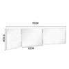 3 Way Mirror System 360° For Self Hair Cut DIY Tool 3-Colour Dimmable LED Light