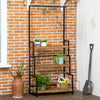 3 Tiered Plant Stand Rack with Hanging Hooks for Indoor Outdoor