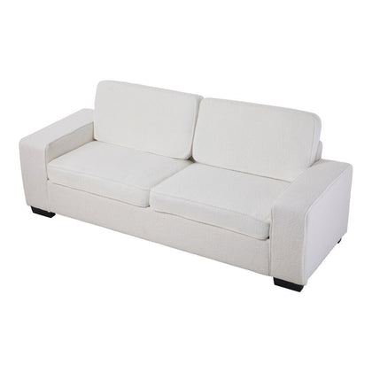 2 Seater Teddy Velvet Sofa Modern Couch Love Seat Settee For Living Room Office