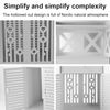 White Bathroom Storage Cabinet Drawer Cupboard Floor Free Standing Unit UK
