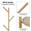 Heavy Duty Marble Coat Rack Stand Clothes Rails Hooks For Corridor Door Entrance