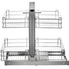 Blind Corner Cabinet Pull Out Chrome Soft Close Blind Corner 15.7 Inch