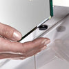 IP44 Led Illuminated Bathroom Mirror Cabinet Fog Demister Pad Sensor 240V Socket