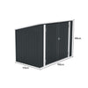 DOUBLE TRIPLE WHEELIE BIN STORE STORAGE SHED METAL DUSTBIN COVER RUBBISH STORES