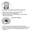 Bathroom Cabinet 1/2 Door Cupboard Unit Storage Free Standing White Furniture