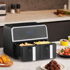 Digital Air Fryer Double Baskets 1700W Power Oven LCD Non-stick Oil Free 4.5L*2