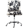Cowskin Velvet Office Computer Chair Adjustable Swivel Desk Ergonomic Home