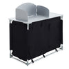 Outdoor 2-6 Shelf Camping Foldable Cupboard Kitchen Station Cook Table Aluminum