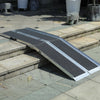 Portable Wheelchair Threshold Ramp Aluminium Multi-fold Non-slip Suitcase Ramps