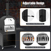 Outdoor Pizza Oven Wood Fired Pizza Oven with Protective Cover-Black