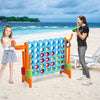 Giant 4 in a Row Game Jumbo Connect 4 Games w/42 Rings Basketball Hoop-Orange