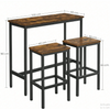 Breakfast Bar Table And Stools Kitchen Dining Room Industrial Furniture Set