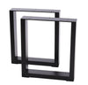 Industrial Black Heavy Duty Rectangular Iron Table Legs, PM0393 44-2-4