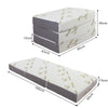 Economy 10cm Folding Mattress, Tri-fold Mattress with Memory Foam and Ultra Soft