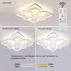Modern Chandelier LED Ceiling Lamp White Frame Light Living Room Pendant Yjdocfc