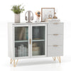 Modern Kitchen Cupboard Sideboard Buffet Cabinet Freestanding Coffee Bar Cabinet