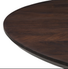 Remi Round Solid Mango Wood Dining Table Walnut 1.4m (96)