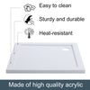 Bathroom Shower Tray Acrylic Non Slip Enclosure Slimline Rectangle 900x700x40mm