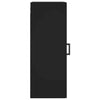 Wall Mounted Cabinet Black 34.5x34x90 cm Engineered Wood