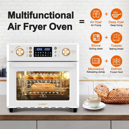 Air Oven 26L Low Fat Healthy Cooker Air Fryer Oil Free 360° Hot Air Circulation