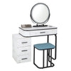Vanity Table & Stool Set Makeup Dressing Mirror Table