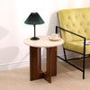 Mid Century 50cm Round Coffee Table Side Table for Living Room&Apartment Wooden