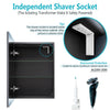 LED Bathroom Mirror Cabinet with Shaver Charging Button Switch Waterproof IP44