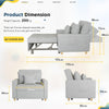 Convertible Sofa Bed 3-in-1 Pull out Arm Chair Folding Recliner Sleeper