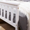 White 3ft Single Wooden Bed Frame Solid Pine Wood Furniture Shaker Stylish