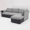 Luxury 2, 3 Seater Linen Fabric Couch Sofa Corner Chaise Living Room Furniture