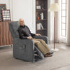 Electric Riser Lift Recliner Chair Fabric Armchair For Elder Standing Aid