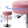 Padded Makeup Swivel Chair Velvet Fabric Dressing Table Seat Round Lifting Stool