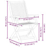 Folding Garden Chairs 6 pcs 57x66x95 Solid Wood Acacia Q7C3