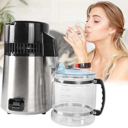 750W 4L Distiller 304 Stainless Steel Water Distiller Machine Distilled Purifier