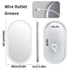 Oval Ultra Bright LED Bathroom Mirror Elliptical Anti-Fog Smart Dimmable Vanity