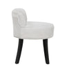 Velvet Padded Low Back Vanity Chair Dressing Table Makeup Stool Dining Chair
