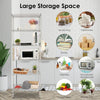 6 Tier Metal Storage Rack Shelving Wire Shelf Kitchen Office Garage Unit Stand