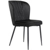 Dining Chairs Set of 2 Soft Chairs and Backrest Kitchen Chairs with Metal Legs