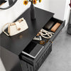 Shoe Cabinet Wooden Shoe Storage Cabinet Organizer 4-Tier Shoes Rack White