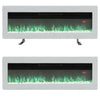 LED Fireplace Media Wall Fire Wall Mounted / Standing Electric Heater 40-100in