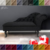 Chaise Lounge Chesterfield Sofa Black Accent Chair Lucian Tufted Longue