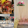 50-100CM Gold Geometric Plinth Flowers Stand Pedestal Wedding Decor Centrepiece