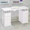 Professional Manicure Nail Table Beauty Salon Storage Station Desk With Drawers