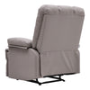Upholstered Bonded Leather Armchair Adjustable Sofa Recliner Chair with Footrest