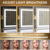 FENCHILIN Hollywood Vanity Mirror with Strip Light Table Wall-Mounted Light Up